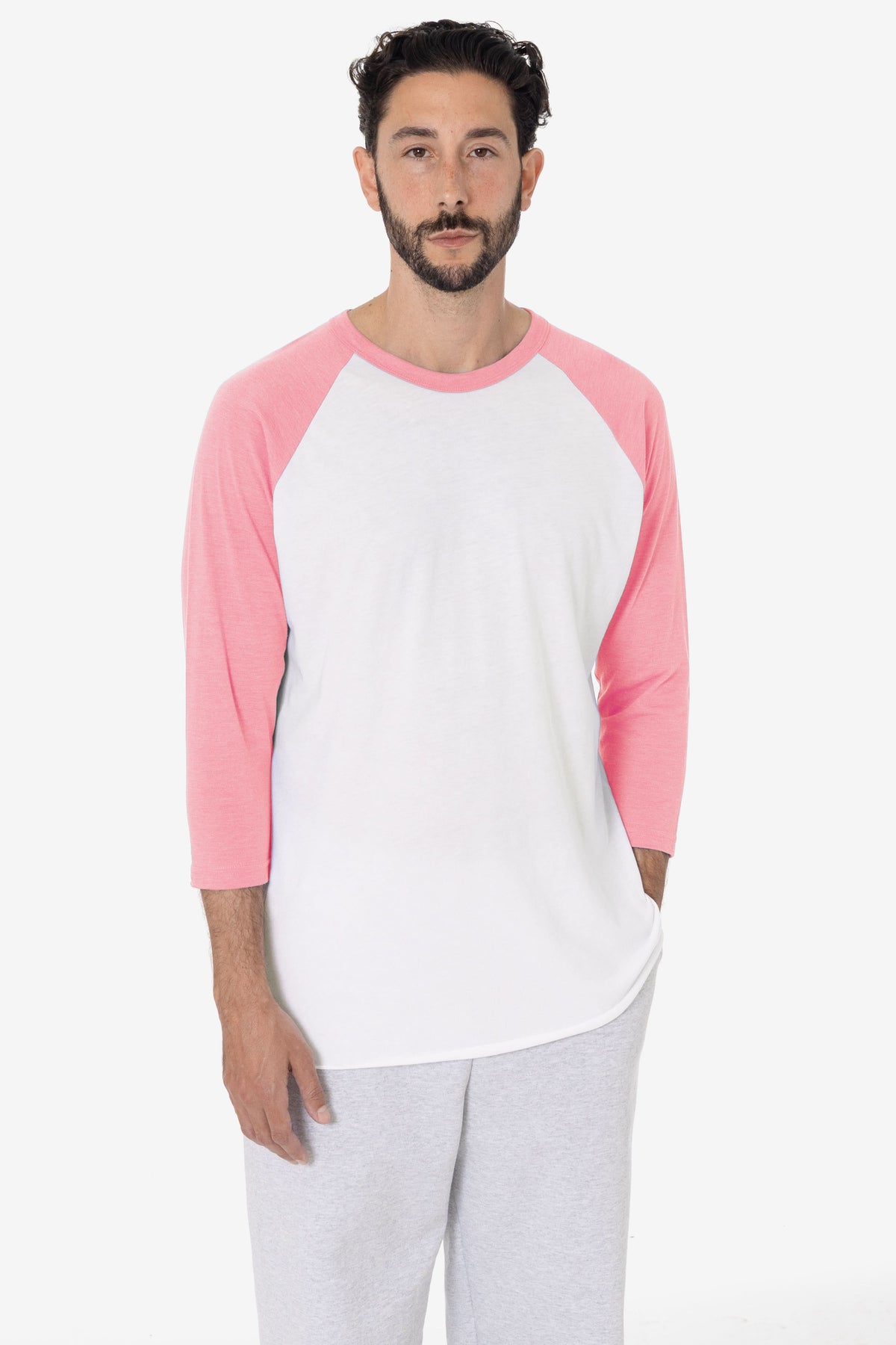 White/Neon Heather Pink [male]